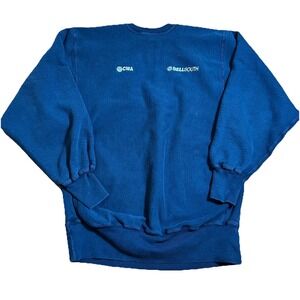 Vintage Champion Reverse Weave Sweatshirt Mens XXL Navy CWA BellSouth USA 90s